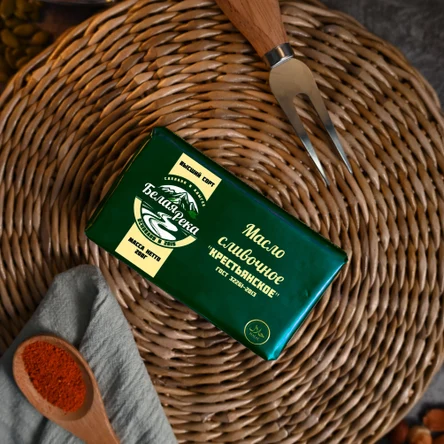 Масло сливочное "Крестьянское" 72.5% фольга, 200гр.